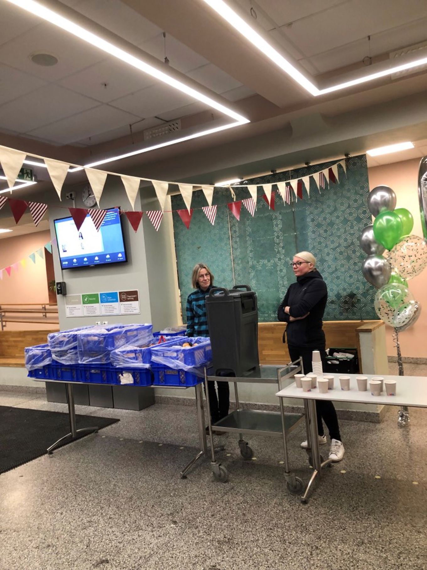 På plass tidlig morgen